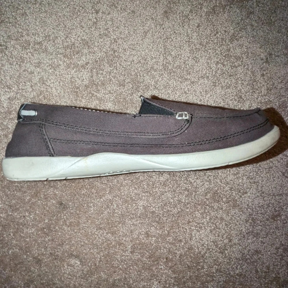 Crocs Women's Walu Canvas Loafer Brown Slip On Shoes Size 11 - Picture 5 of 11